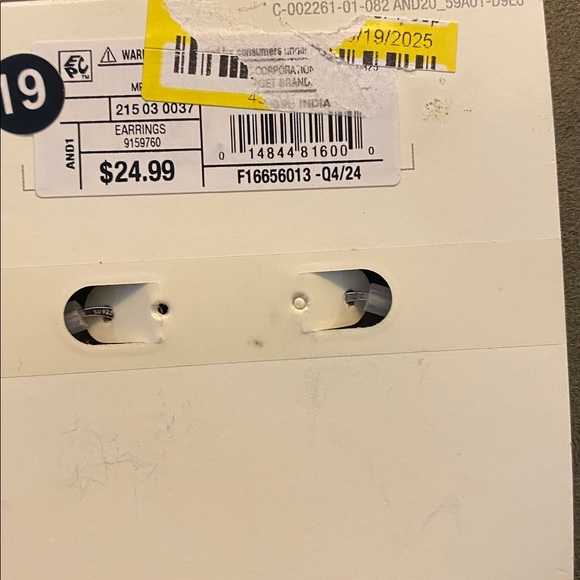 A New Day Sterling Silver Hoop Earrings - Picture 2 of 4